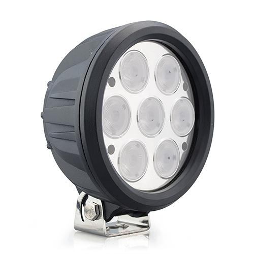 Lâmpadas de 7 LEDs redondas da Epistar para veículos Off Road 6 pol. 70W